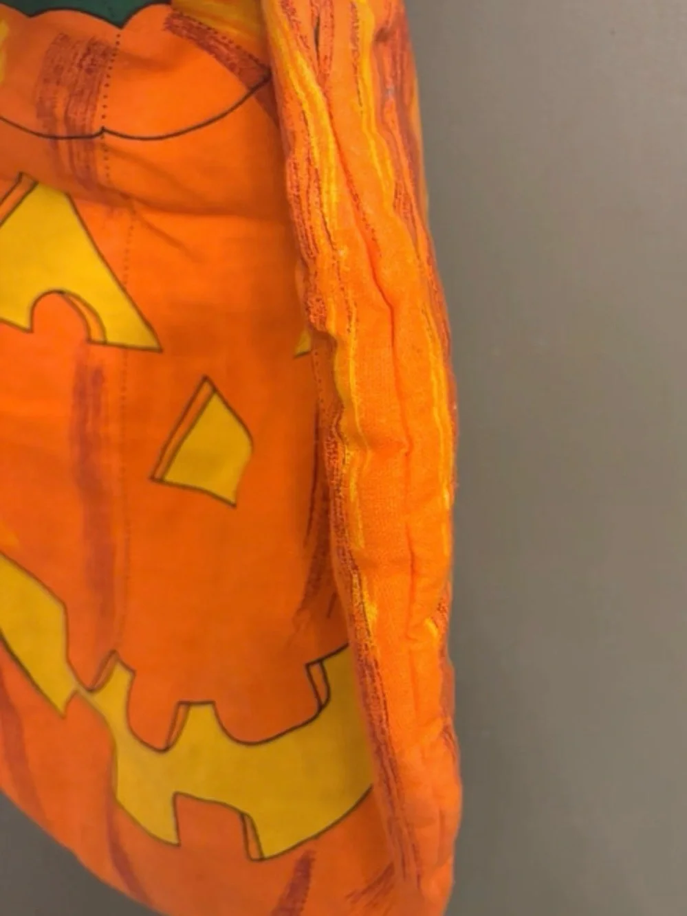 Vtg Cranston cloth Childerns treat or treat bag jack o latern